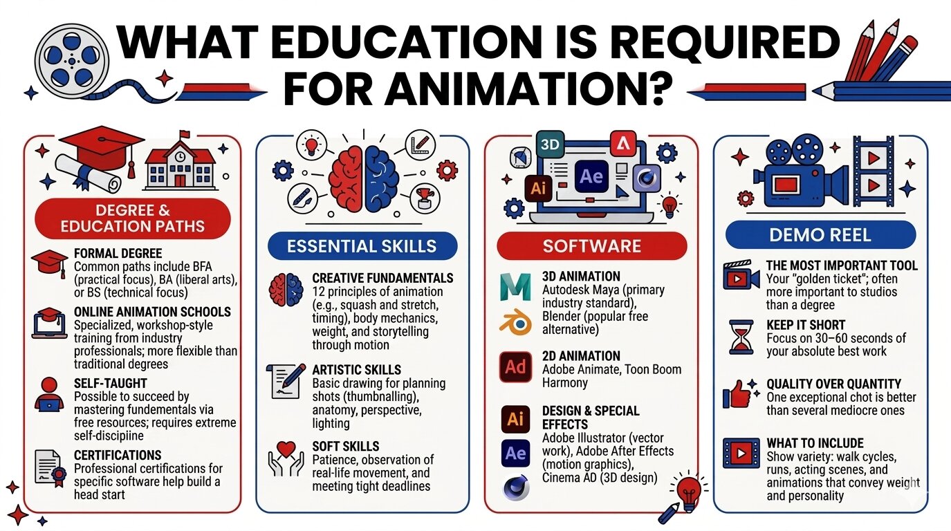 What Education Is Required For Animation